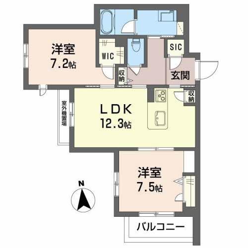 ＳｏｕｔｈＭａｉｓｏｎさくらの間取り