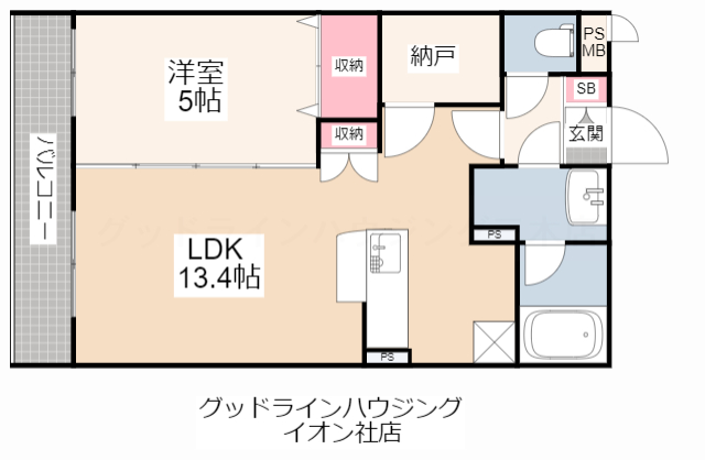 アーバン・フラッツ加西の間取り