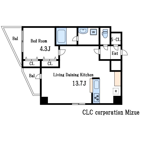 S-RESIDENCE瑞江の間取り