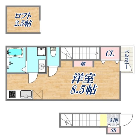 あんしん＋池田上町08-4006の間取り