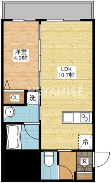 長崎市城山町のマンションの間取り