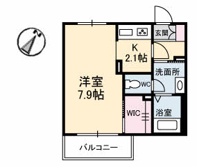 シャーメゾン　ボヌールの間取り