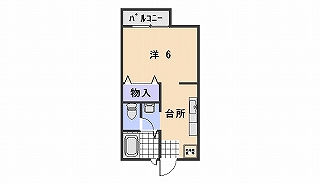 たつの市揖保川町山津屋のアパートの間取り