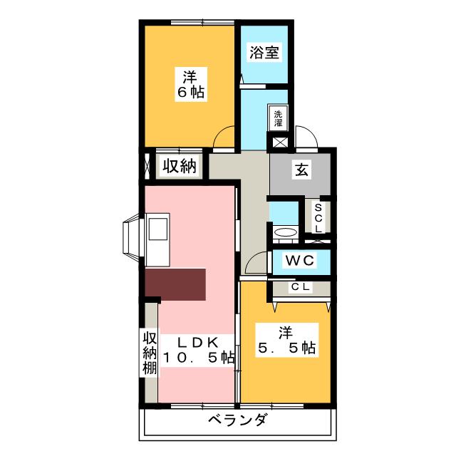 クラウン杉本Ａの間取り