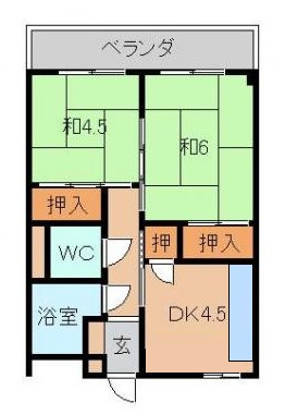 ハイツ佳苑（第１）の間取り