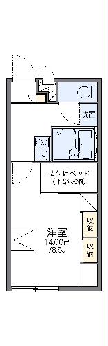 レオパレスアルファヨシオカの間取り