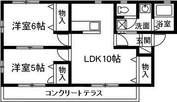 ヴィラエスポワールの間取り