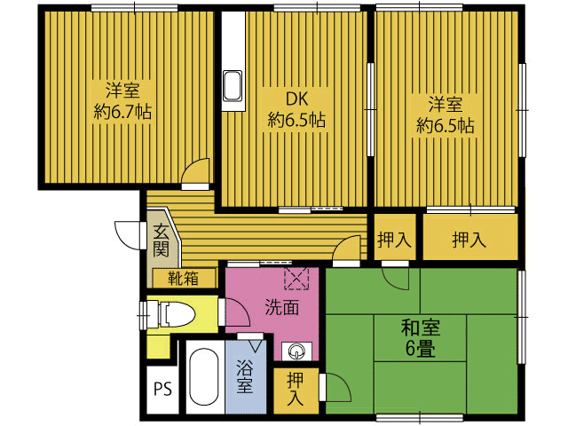 カーサ・パエーゼ　Ａの間取り