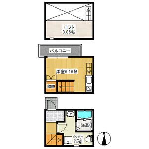 アースクエイク上条Ａ棟の間取り