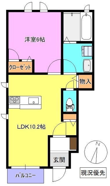 仮）須坂市塩川新築アパートの間取り