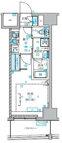 【ベルシード横濱大通り公園の間取り】