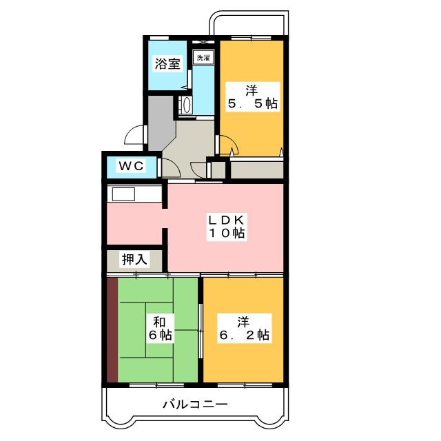 グリーンヒル富士見ヶ丘の間取り