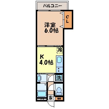 長崎市川上町のマンションの間取り