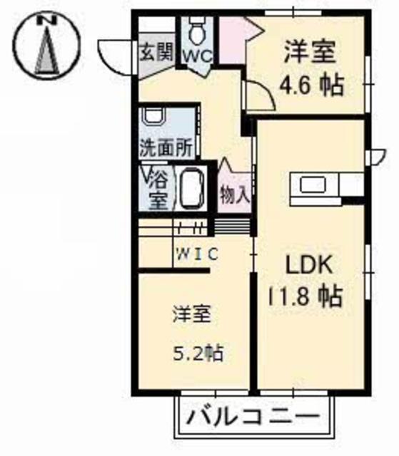 ヴィバーチェ椋野　II棟の間取り