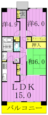 白井ロジュマンの間取り