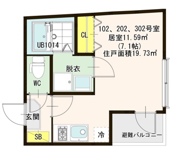 【ファンタム椥辻の間取り】