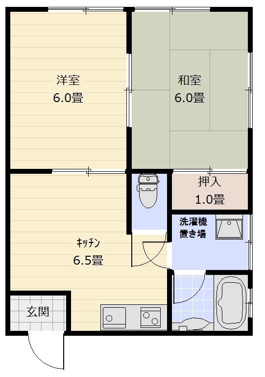 グリーンハイツ金池の間取り