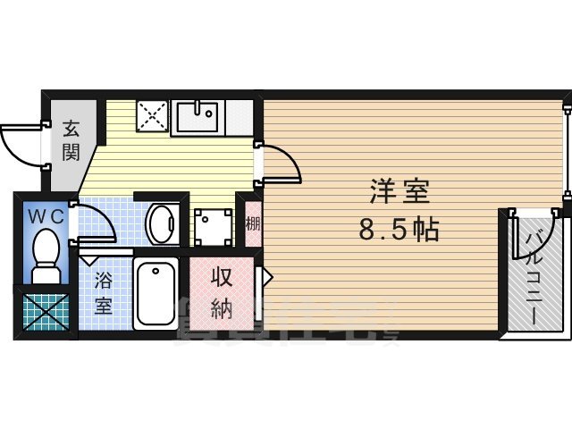 堺市堺区南三国ヶ丘町のマンションの間取り