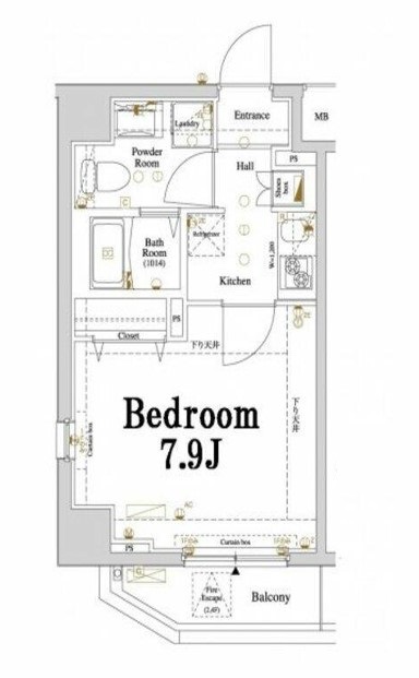 江東区扇橋のマンションの間取り