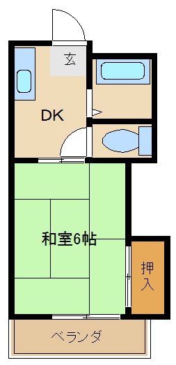 コーポ雲竜の間取り