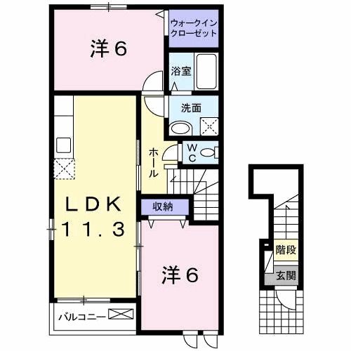 エスペランサ　ひなの間取り