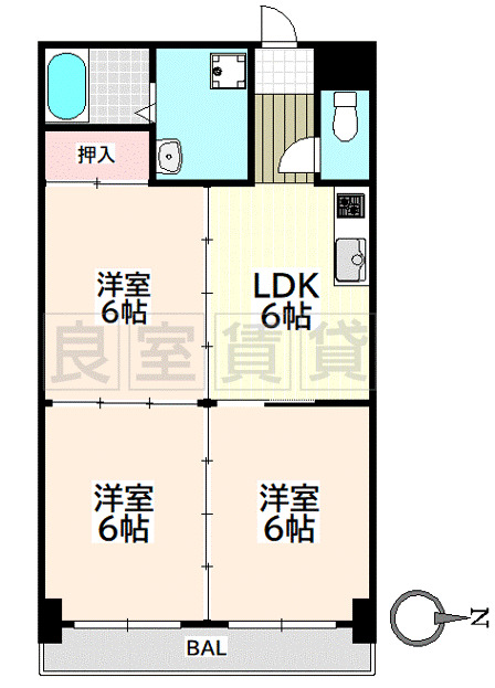 メゾン大島の間取り