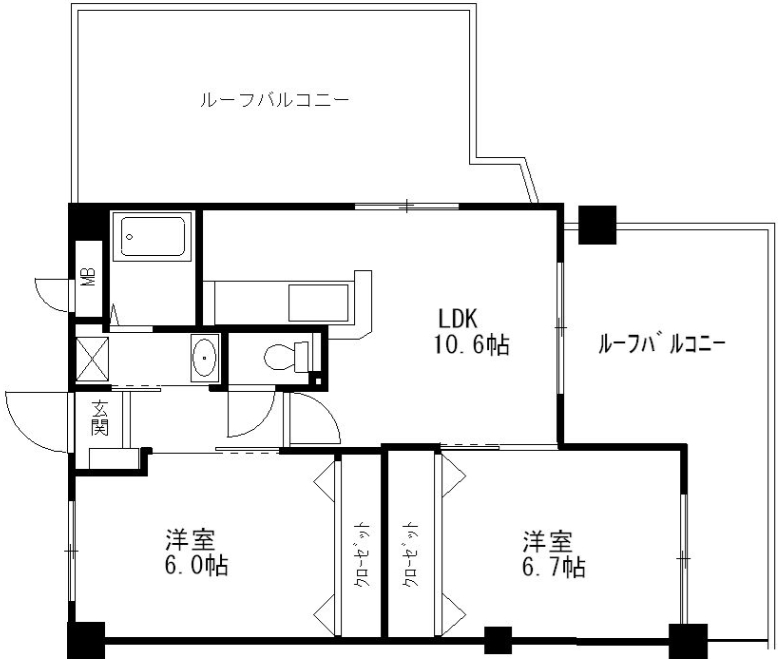 第3元木ビルの間取り