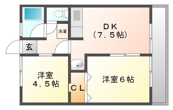 みどりコーポの間取り