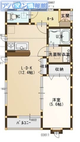 T&K小新南　Aの間取り