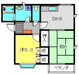 エクセレント花A棟の間取り