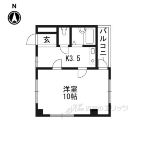 亀岡市曽我部町南条のマンションの間取り