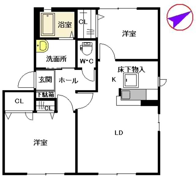 メゾンポラリス　I棟の間取り