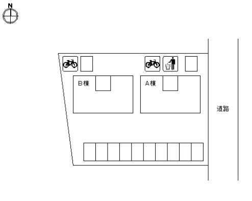 【アスミールAの駐車場】