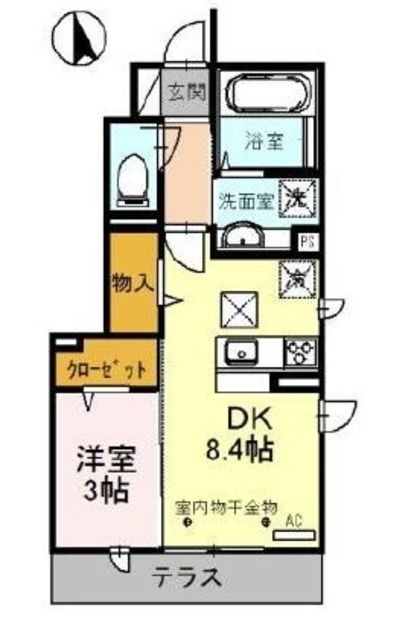 練馬区富士見台のアパートの間取り