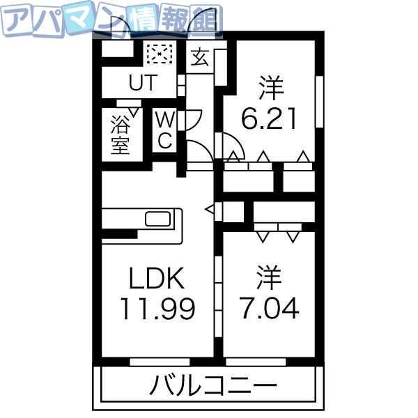 メゾン　ソレアードの間取り