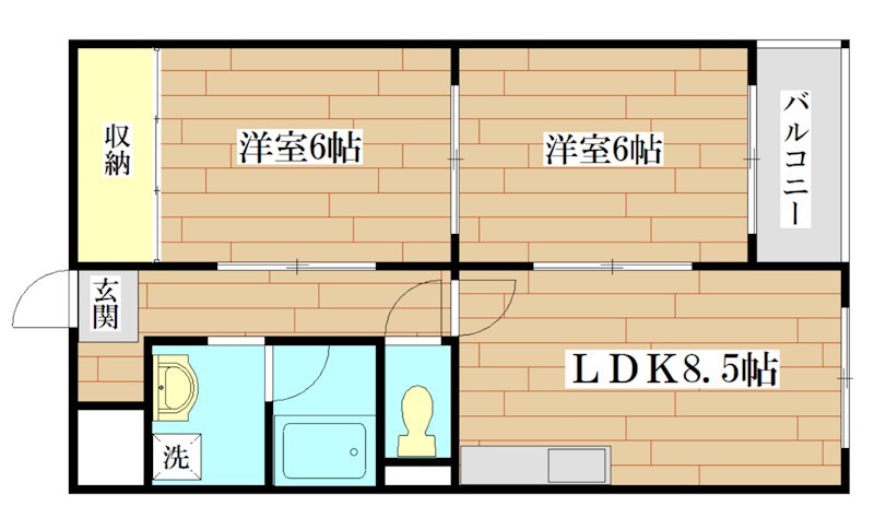 エクセルコート高槻I号館の間取り