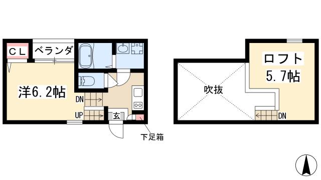 コスタブラン川名の間取り