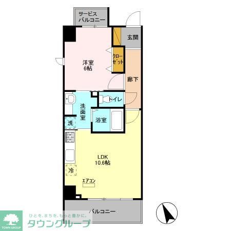 松戸市西馬橋幸町のマンションの間取り