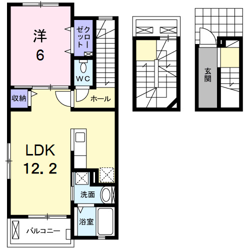 フルーリールの間取り