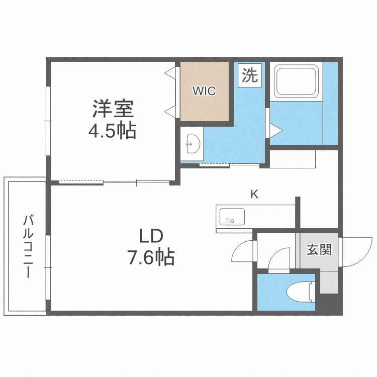 ガーデンクリスタル平岸の間取り