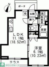 レックス北野IIIの間取り