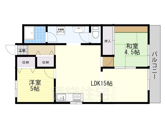 利倉西第一住宅の間取り