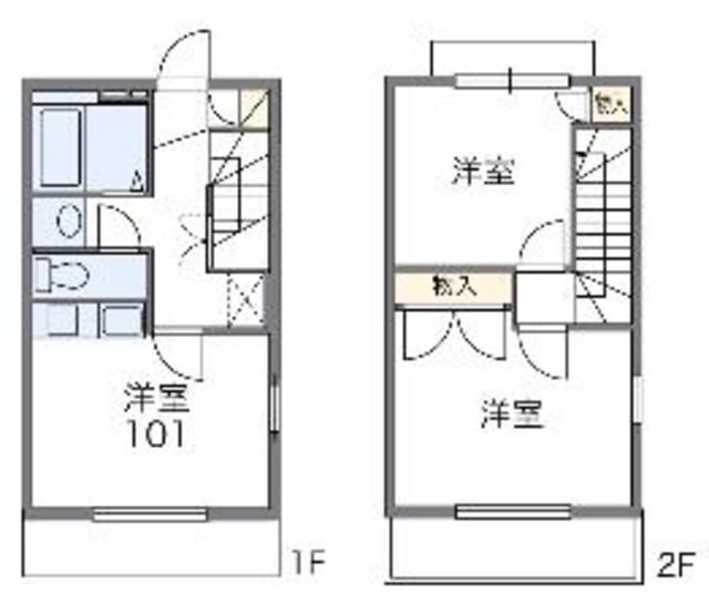 大和市深見のアパートの間取り