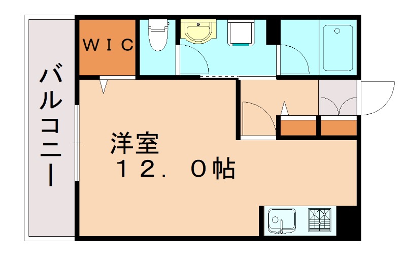 福岡市博多区吉塚のアパートの間取り