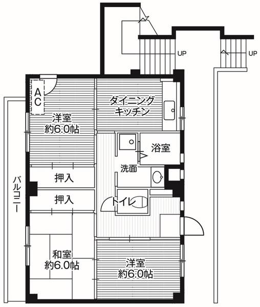 ビレッジハウス串崎1号棟の間取り