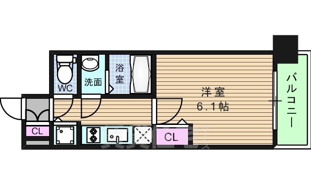 プレサンス玉造駅前の間取り