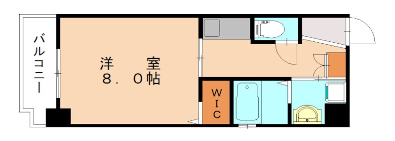 北九州市小倉北区室町のマンションの間取り