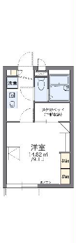 レオパレスグランシャリオ　Ｂの間取り