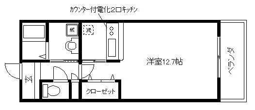 サンロイヤル三条の間取り