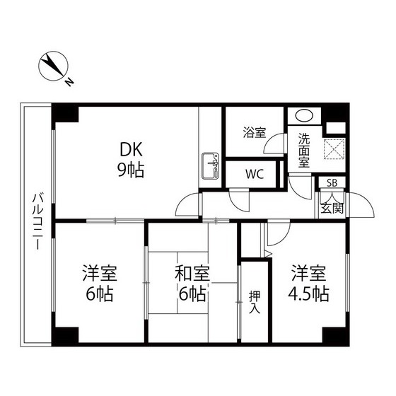 ダイアパレス五橋3コルティーレ_間取り_0